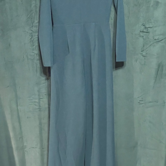 Lulus Utterly Chic Emerald Green Long Sleeve Wide-Leg Jumpsuit - Picture 5 of 11